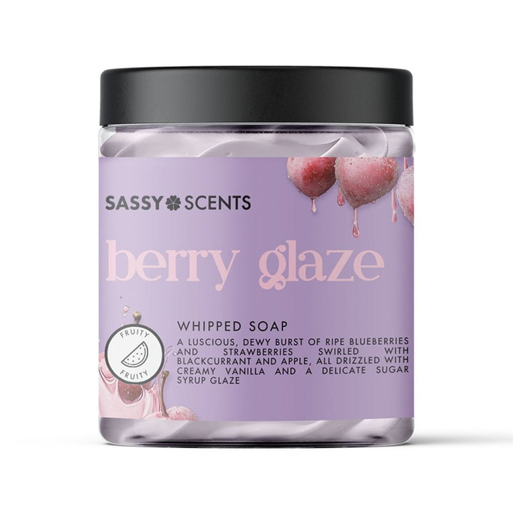 Berry Glaze Whipped Soap - Sassy Shop Wax