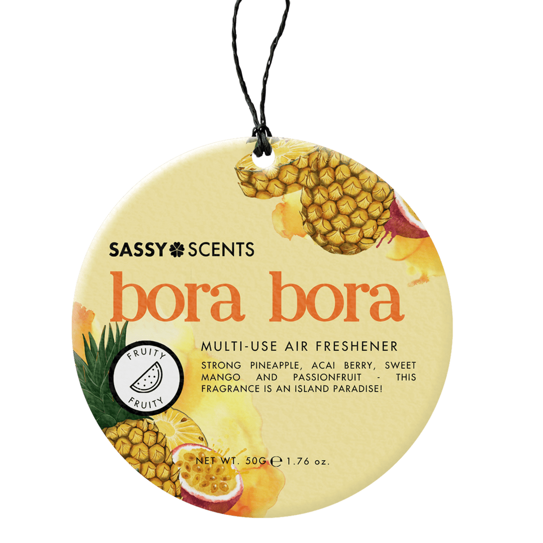 Bora Bora Hanging Car Freshener - Sassy Shop Wax