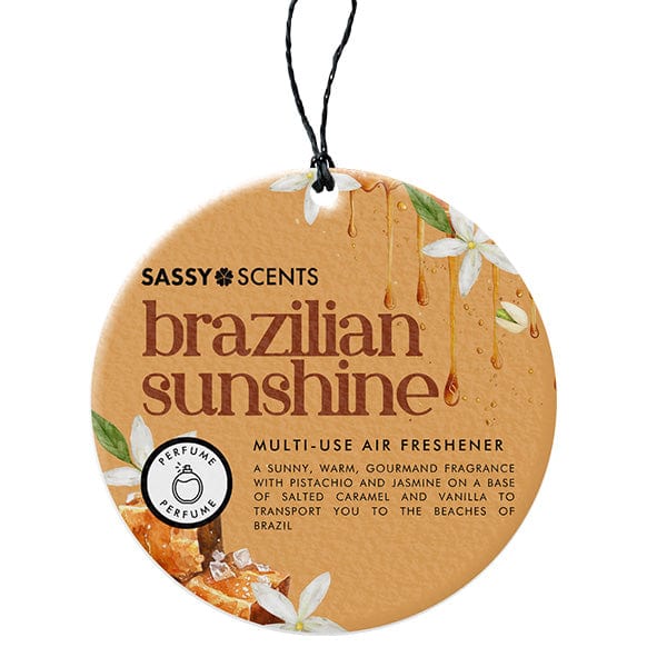 Brazilian Sunshine Hanging Car Fresheners - Sassy Shop Wax