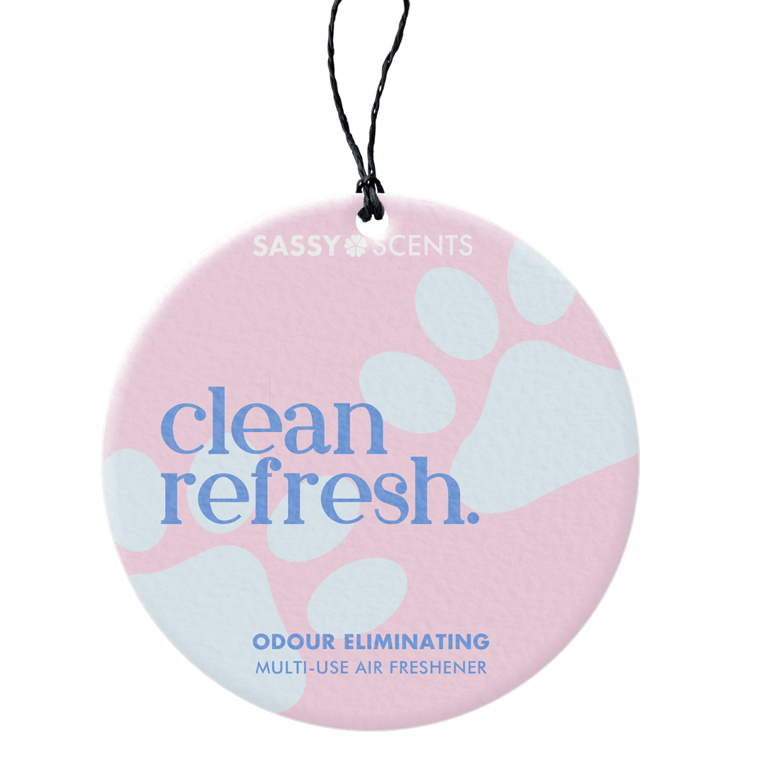Clean Refresh Odour Eliminating Hanging Car Freshener - Sassy Shop Wax