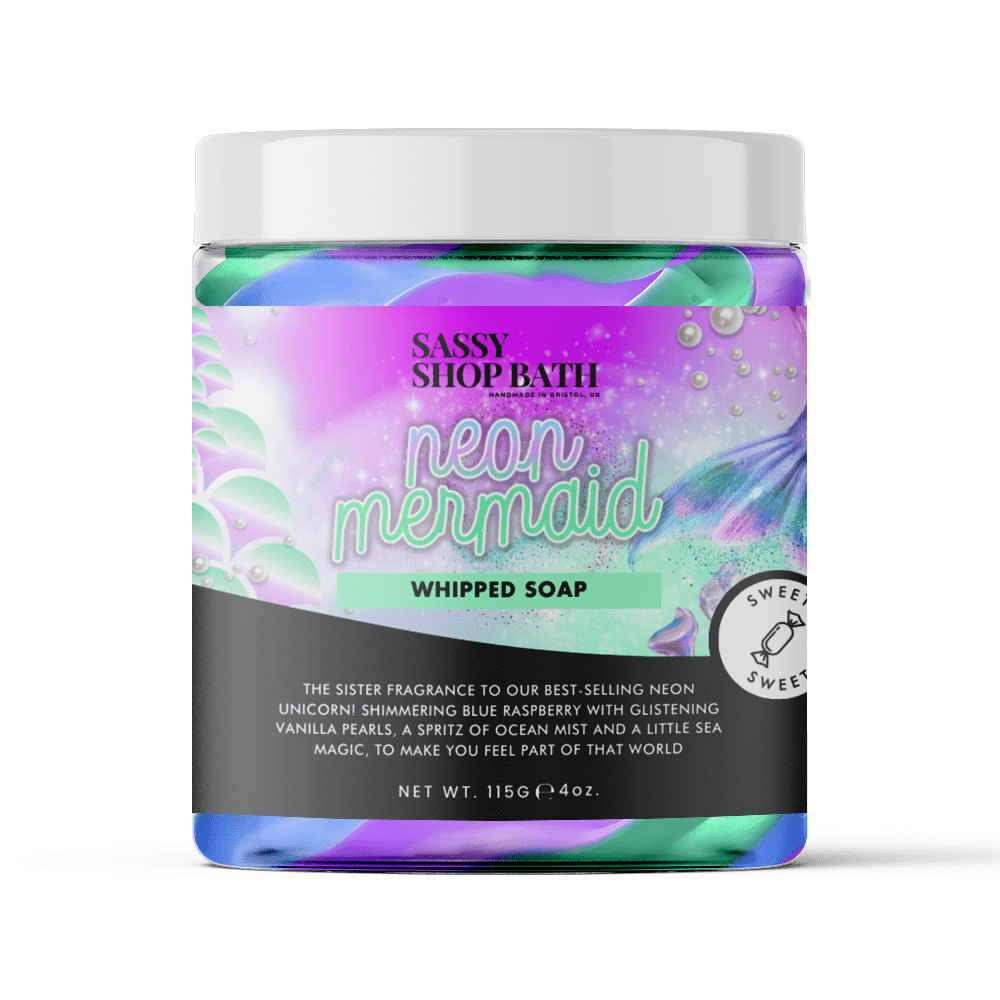 Neon Mermaid Whipped Soap - Sassy Shop Wax