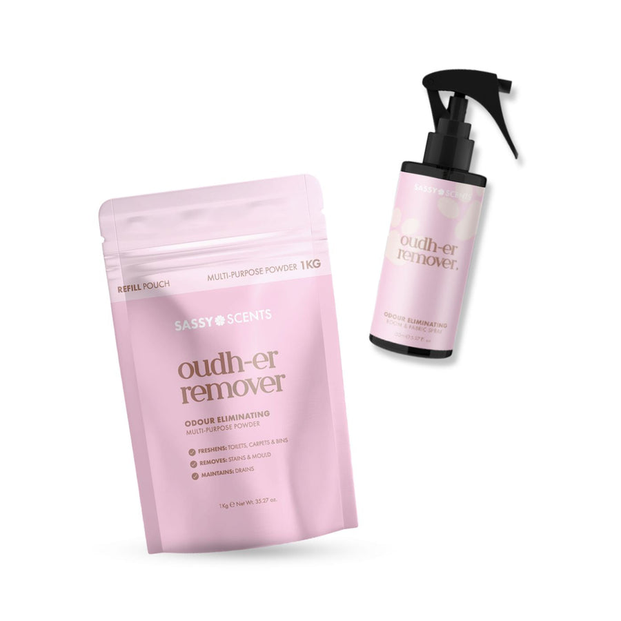 Oudh-er Remover Odour Eliminating Spray & Powder Kit