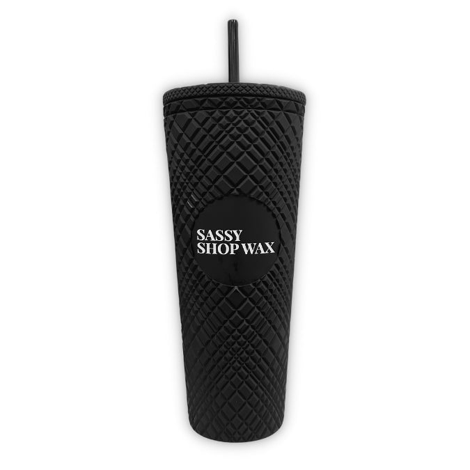 Matte Black Jewelled Sassy Cup - Sassy Shop Wax