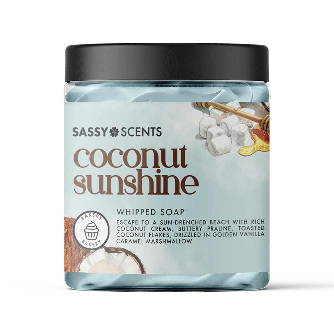 Coconut Sunshine Whipped Soap - Sassy Scents