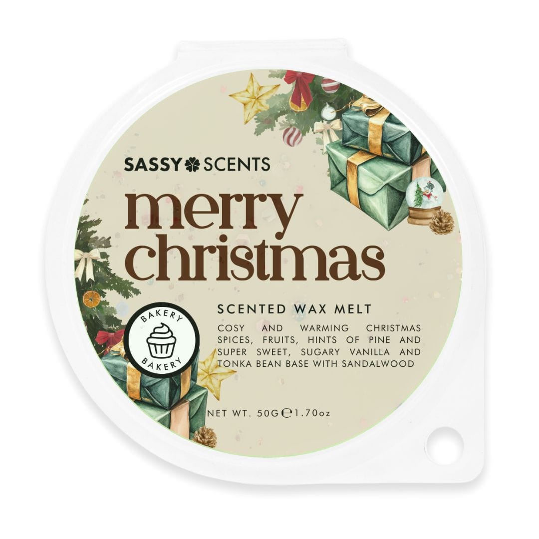 Merry Christmas Wax Melt - Sassy Scents