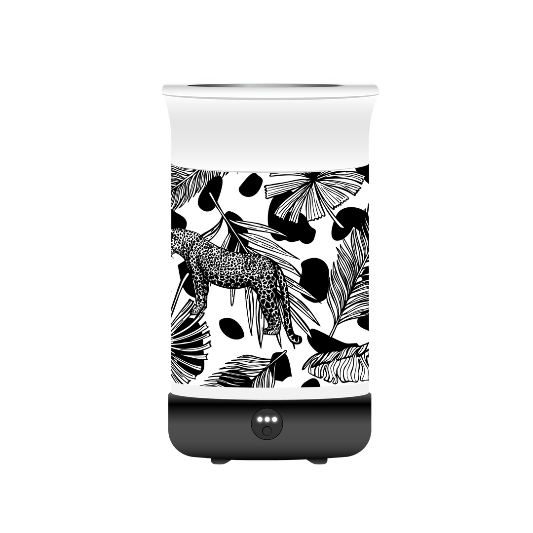 Original Wax Warmer - Electric Wax Burner in Jungle Print and Black Base - Sassy Scents