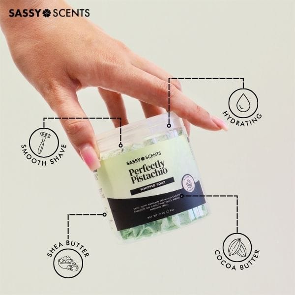 Perfectly Pistachio Whipped Soap - Sassy Shop Wax
