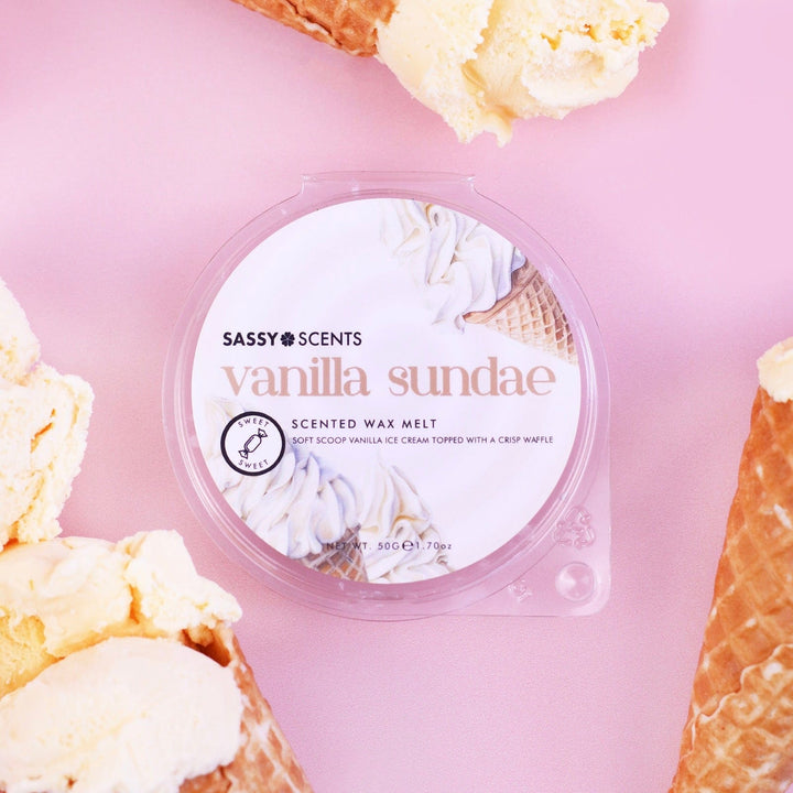 Vanilla Sundae Wax Melt - Sassy Scents