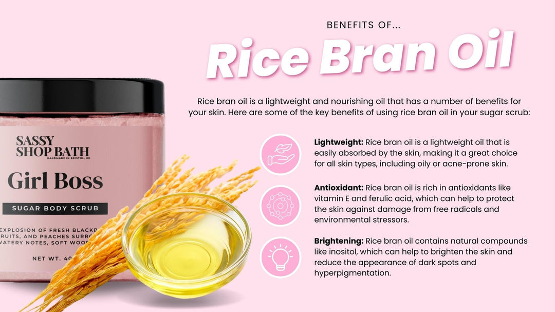 How Rice Bran Oil Benefits Your Skin: The Secret Ingredient in Sassy Shop Wax's Skincare and Whipped Soap Line - Sassy Scents