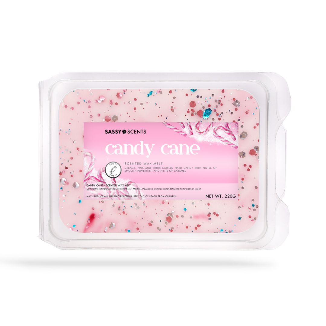 Candy Cane Small Tub - Sassy Shop Wax