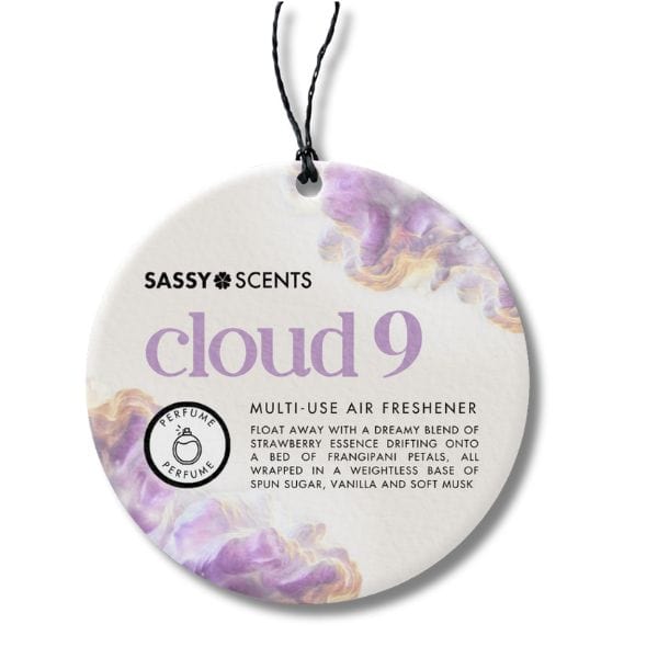 Cloud 9 Hanging Car Freshener - Sassy Shop Wax