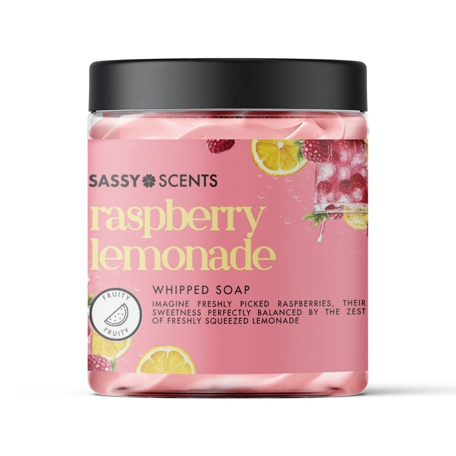 Raspberry Lemonade Whipped Soap - Sassy Shop Wax