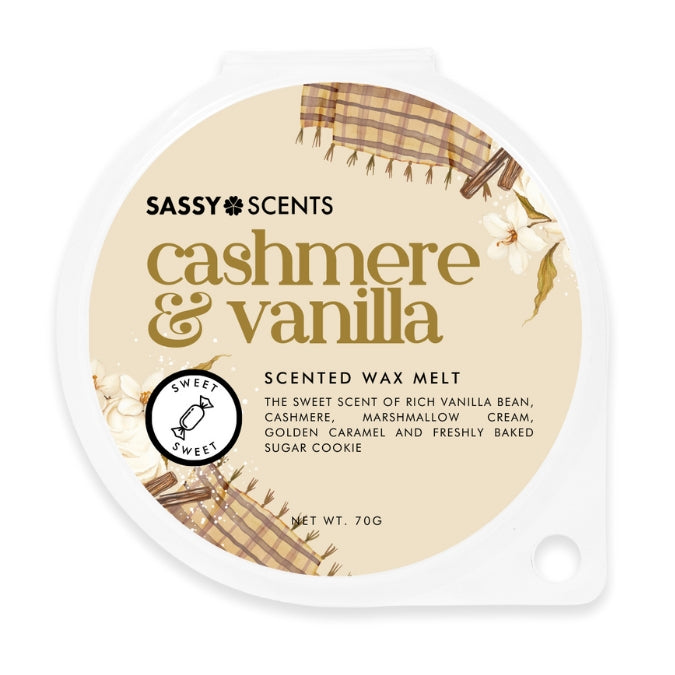 Cashmere & Vanilla XL Wax Melt - Sassy Shop Wax