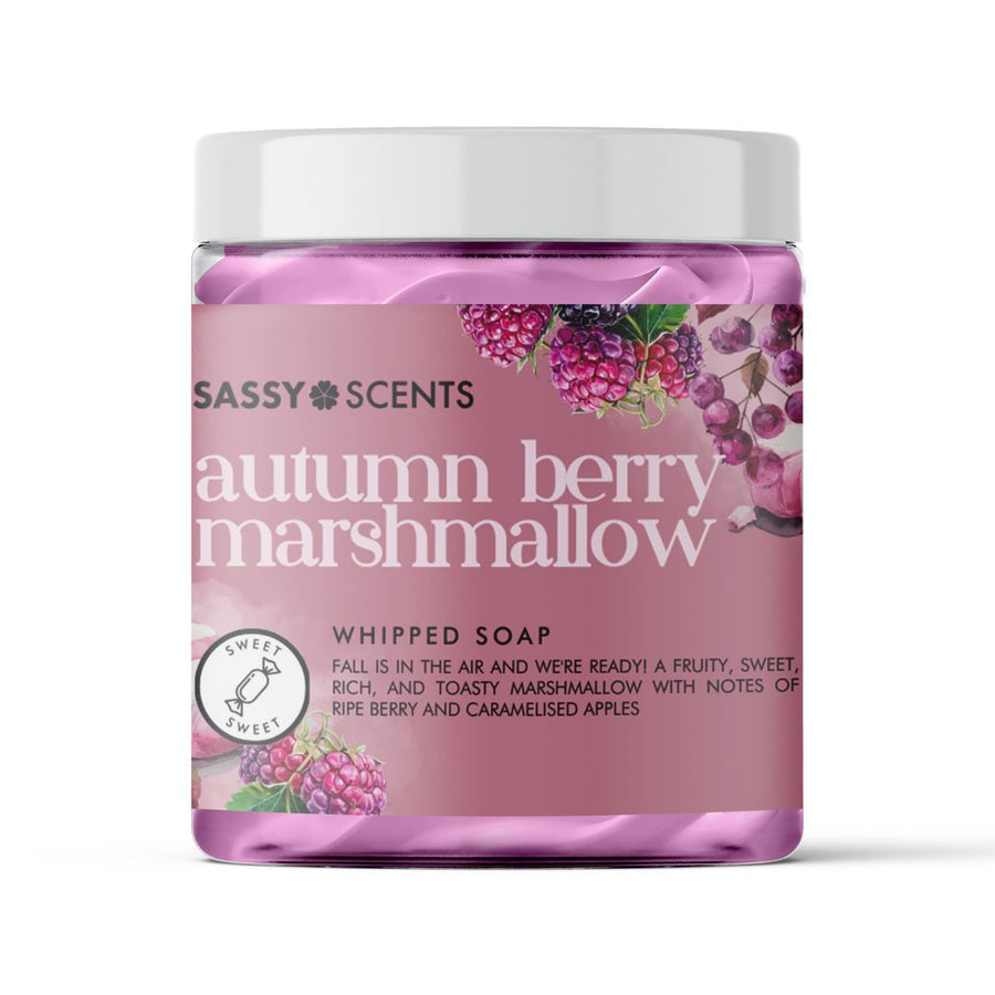 Autumn Berry Marshmallow Whipped Soap - Sassy Shop Wax