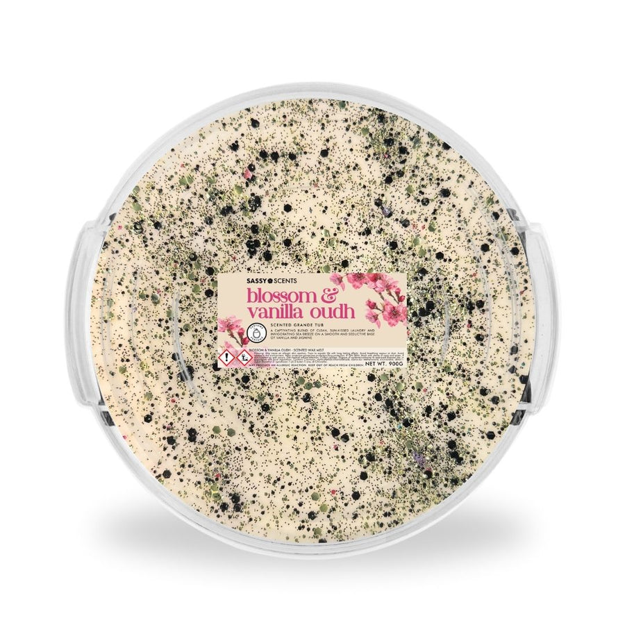 Blossom & Vanilla Oudh Grande Tub - Sassy Shop Wax