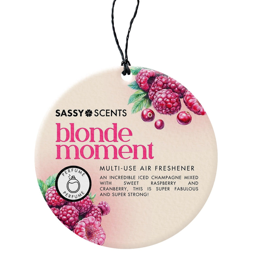 Blonde Moment Hanging Car Fresheners