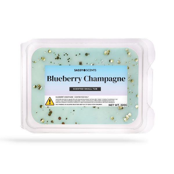 Blueberry Champagne Small Tub - Sassy Shop Wax