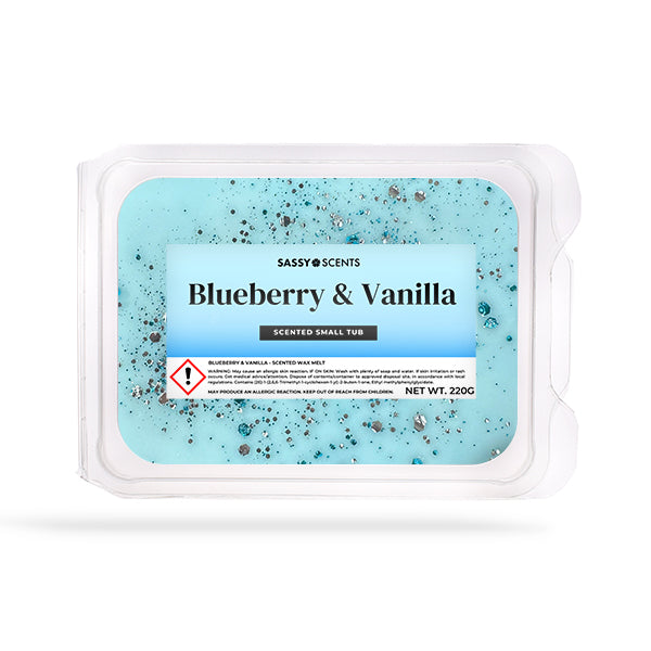 Blueberry & Vanilla Small Tub - Sassy Shop Wax