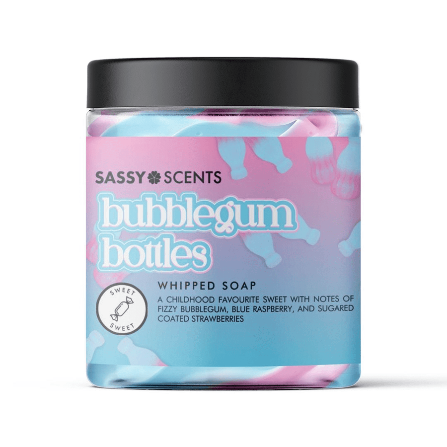 Bubblegum Bottles Whipped Soap - Sassy Shop Wax