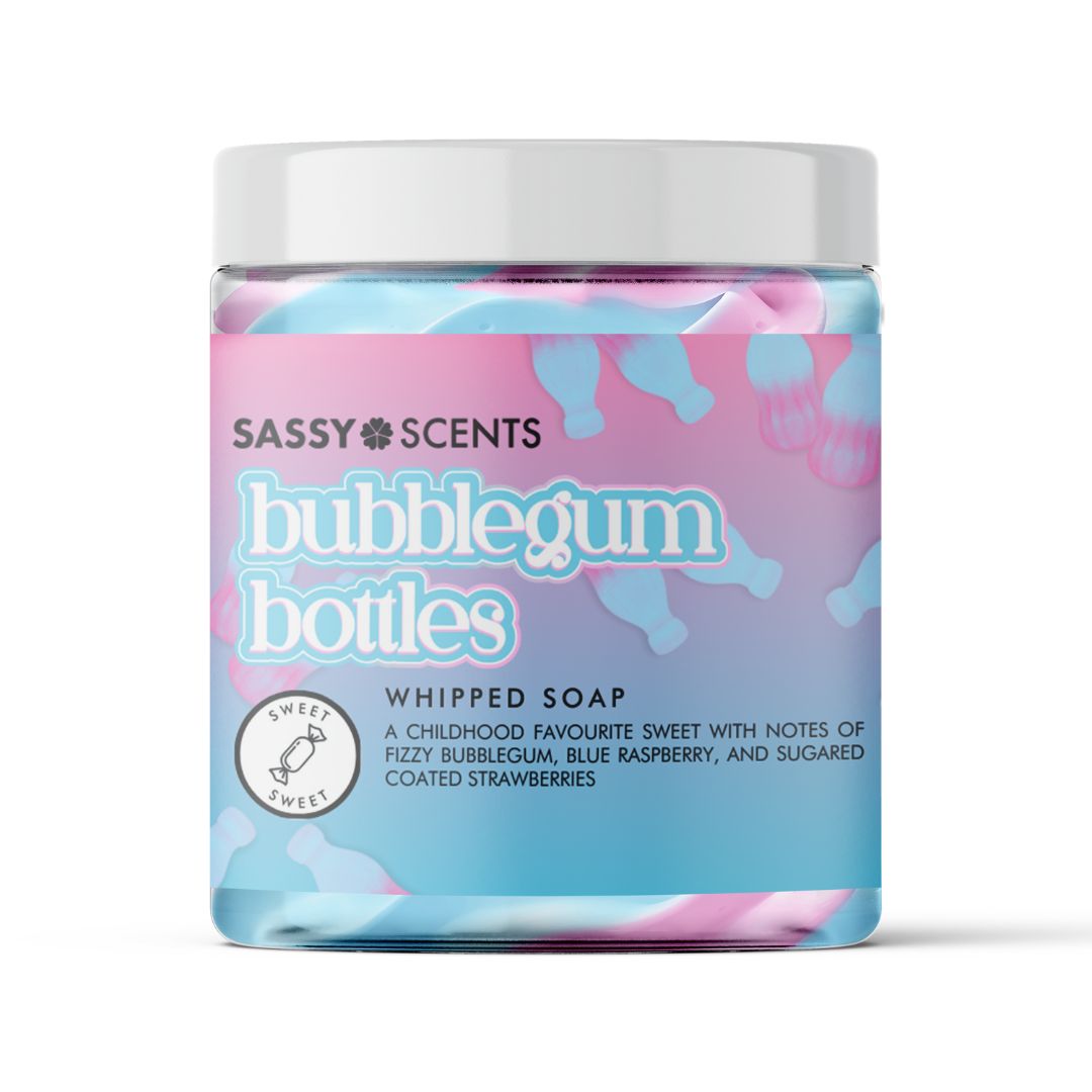 Bubblegum Bottles Whipped Soap - Sassy Shop Wax