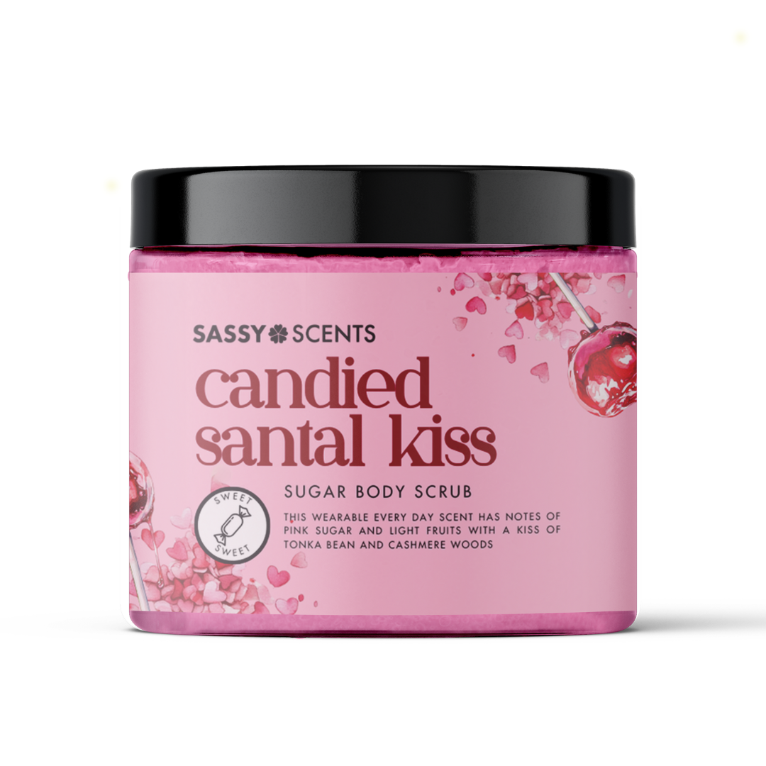 Candied Santal Kiss Sugar Body Scrub - Sassy Shop Wax