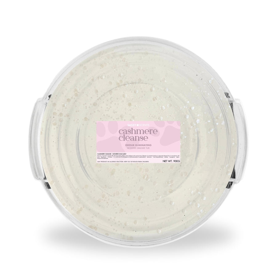 Cashmere Cleanse Grande Tub - Round 900g - Sassy Shop Wax