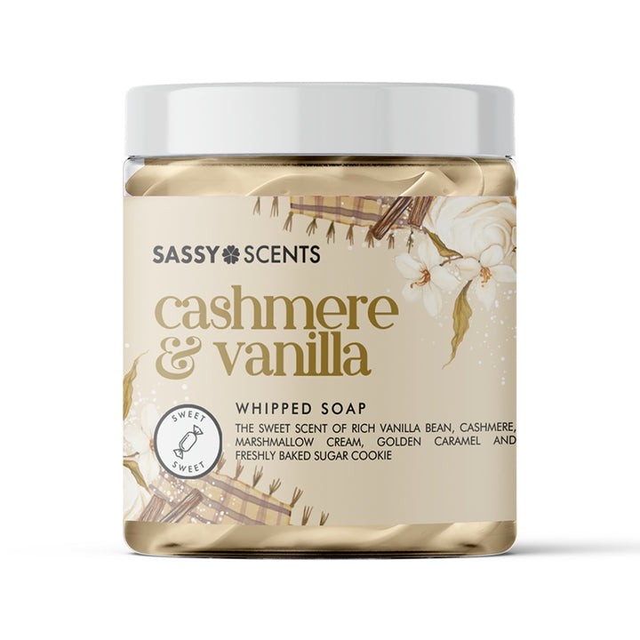 Cashmere & Vanilla Whipped Soap - Sassy Shop Wax