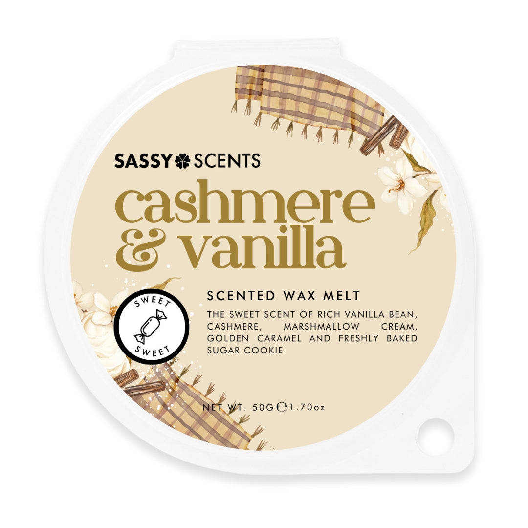 Cashmere & Vanilla Wax Melt - Sassy Shop Wax