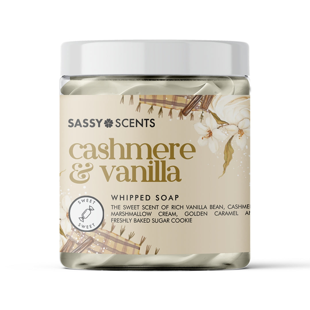 Cashmere & Vanilla Whipped Soap - Sassy Shop Wax