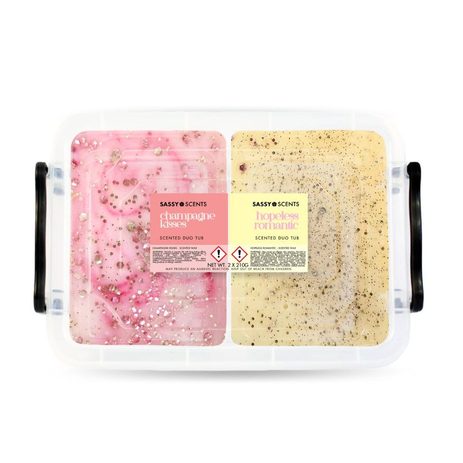 Champagne Kisses / Hopeless Romantic Duo Tubs - Sassy Shop Wax