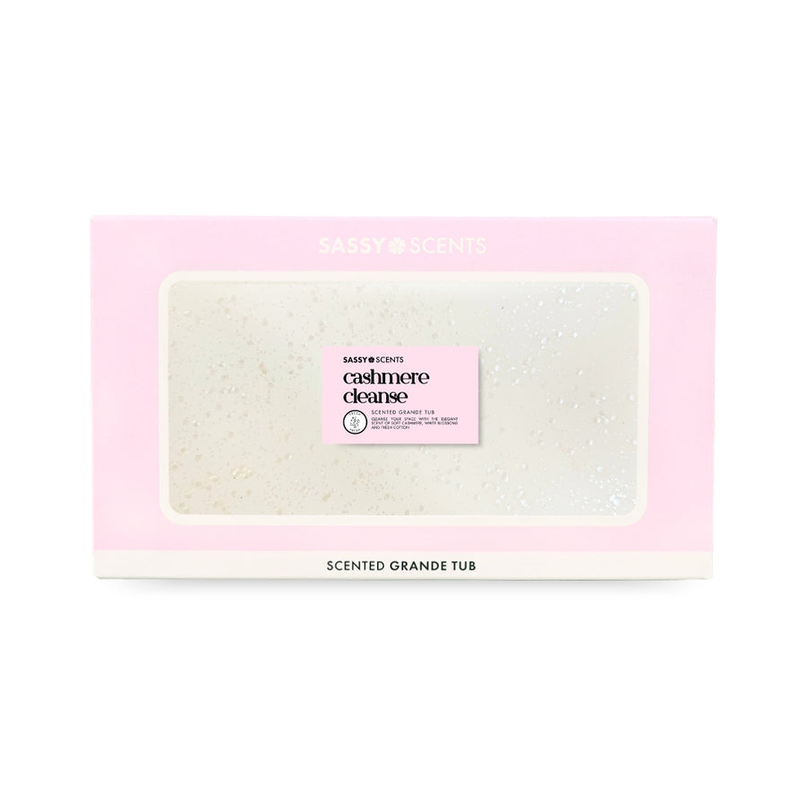 Cashmere Cleanse Grande Tub - 900g - Sassy Shop Wax