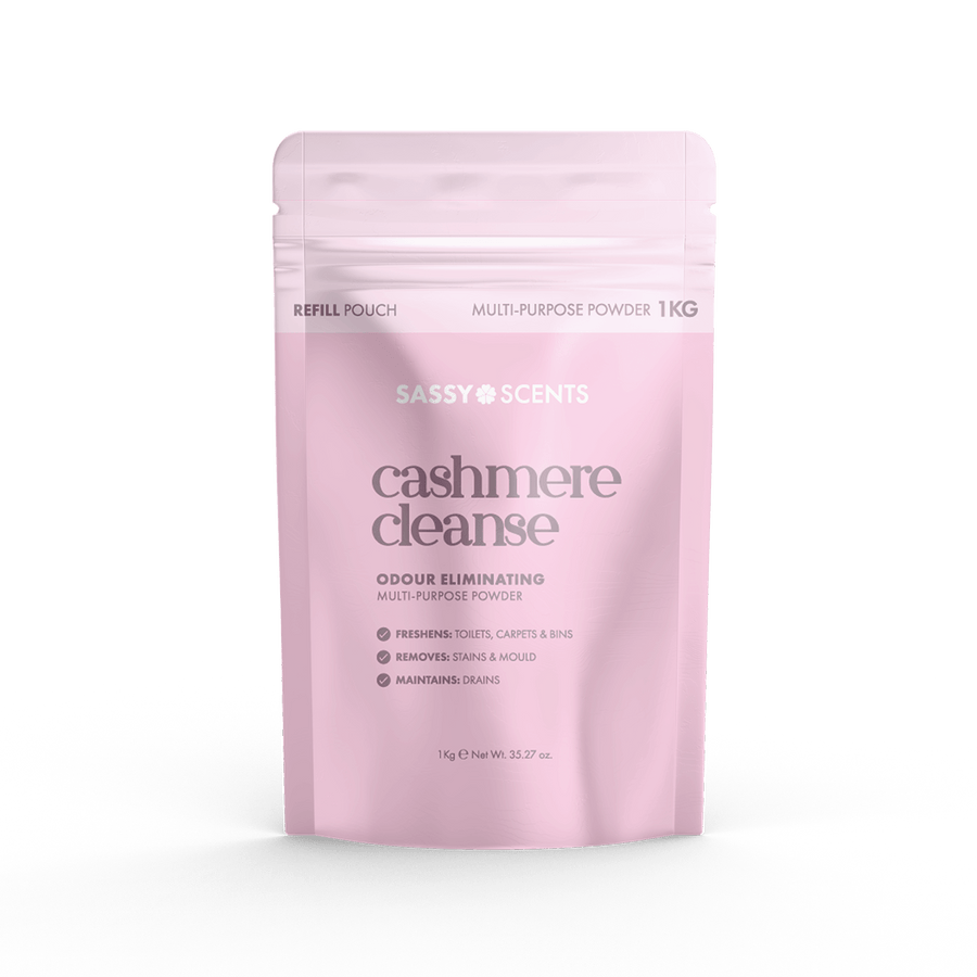 Cashmere Cleanse Odour Eliminating Multi-Purpose Powder Pouches - Sassy Shop Wax