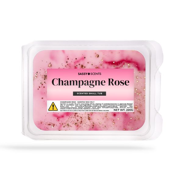 Champagne Rose Small Tub - Sassy Shop Wax