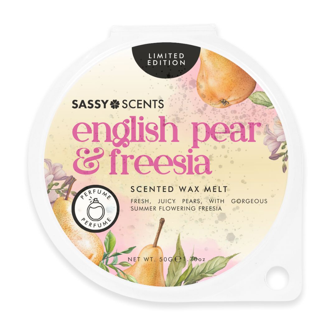 English Pear & Freesia Wax Melt - Sassy Shop Wax