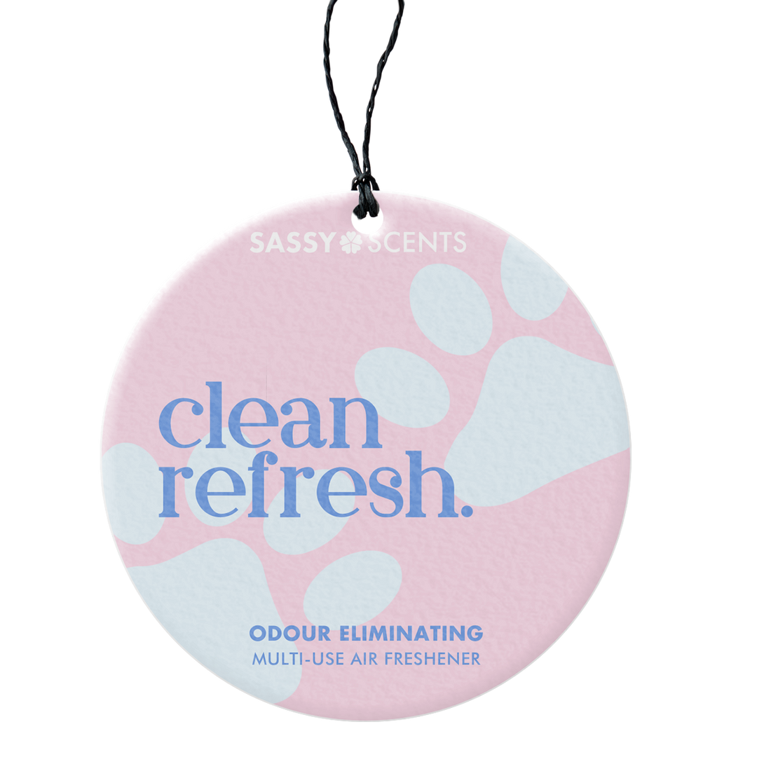 Clean Refresh Odour Eliminating Hanging Car Freshener - Sassy Shop Wax