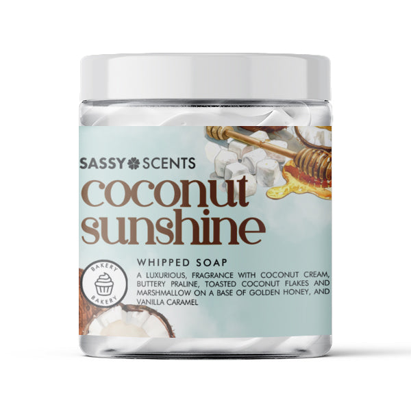 Coconut Sunshine Whipped Soap - Sassy Shop Wax