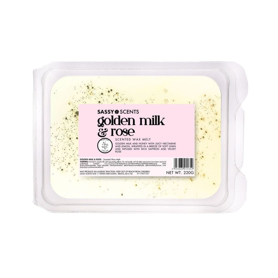 Golden Milk and Rose Small Tub - Sassy Shop Wax