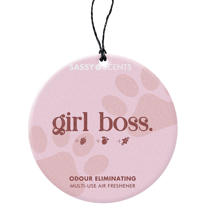 Girl Boss Odour Eliminating Hanging Car Freshener