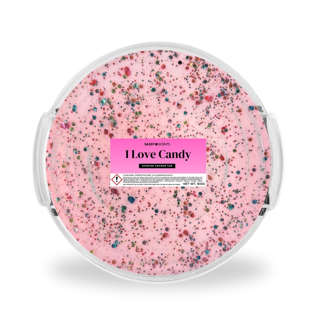 I Love Candy Grande Tub - Sassy Shop Wax