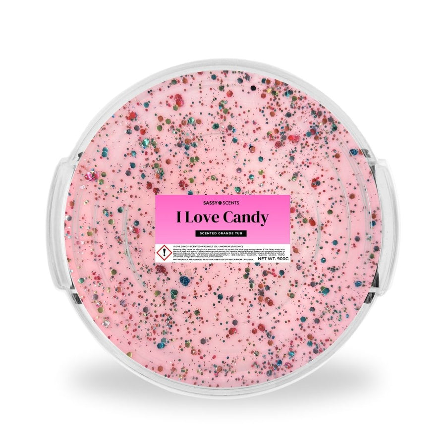 I Love Candy Grande Tub - Sassy Shop Wax