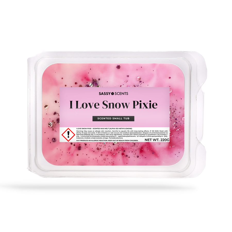 I Love Snow Pixie Small Tub - Sassy Shop Wax