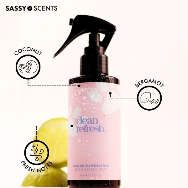 Clean Refresh Odour Eliminating Room & Fabric Spray - Sassy Shop Wax