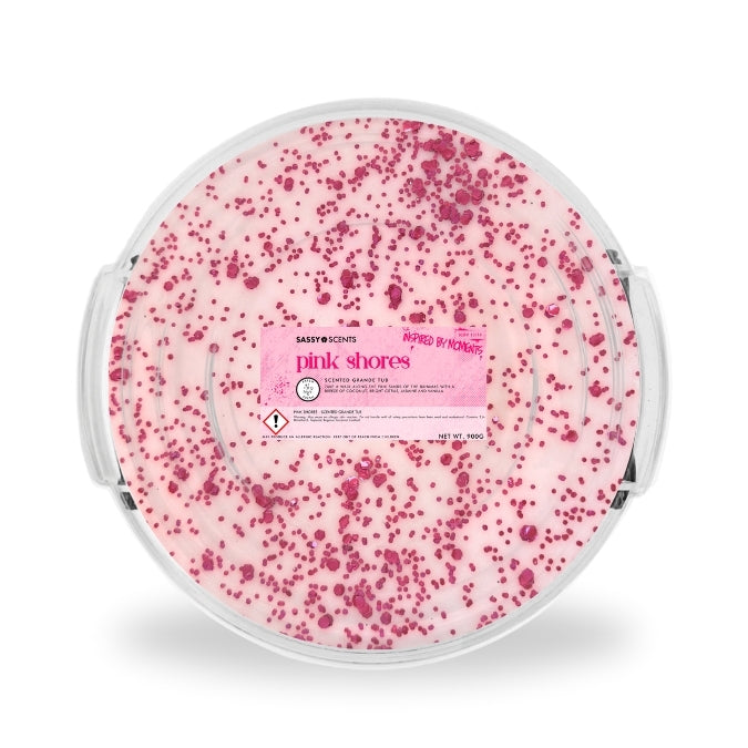 Pink Shores Grande Tub - Round 900g - Sassy Shop Wax