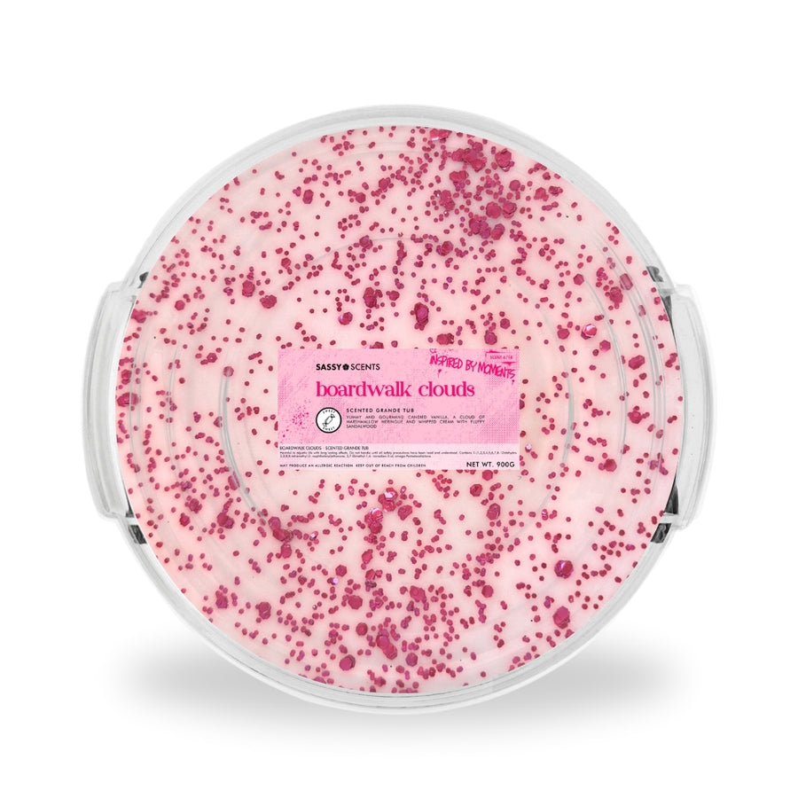 Boardwalk Clouds Grande Tub - Round 900g - Sassy Shop Wax