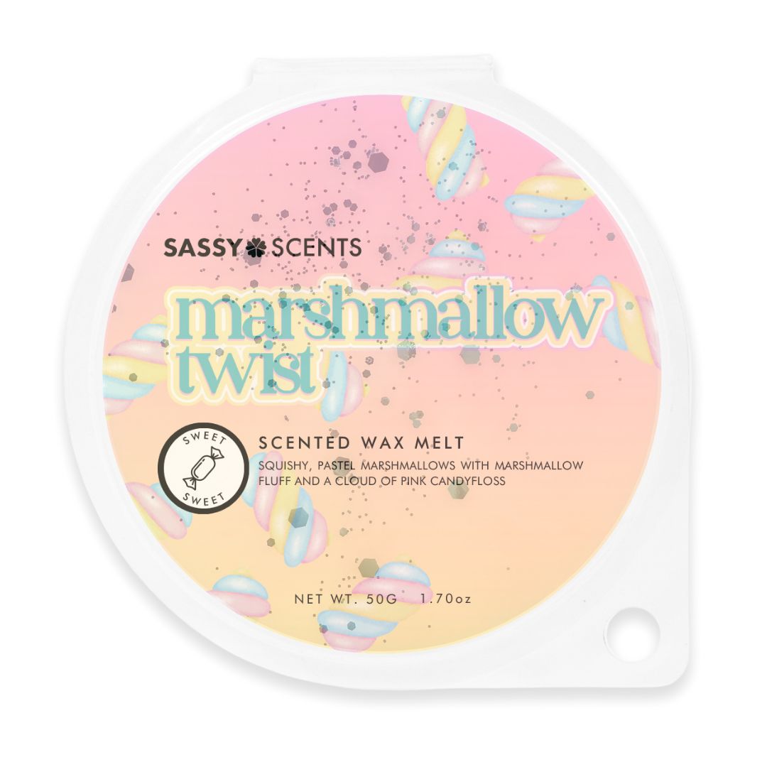 Marshmallow Twist Wax Melt - Sassy Shop Wax