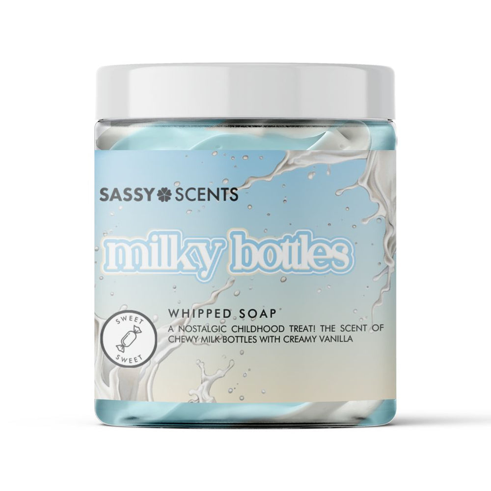 Milky Bottles Whipped Soap - Sassy Shop Wax