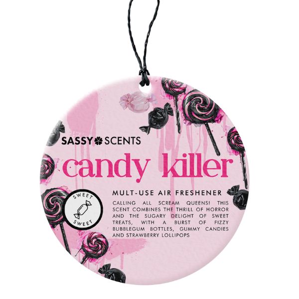 Candy Killer Hanging Car Freshener - Sassy Shop Wax