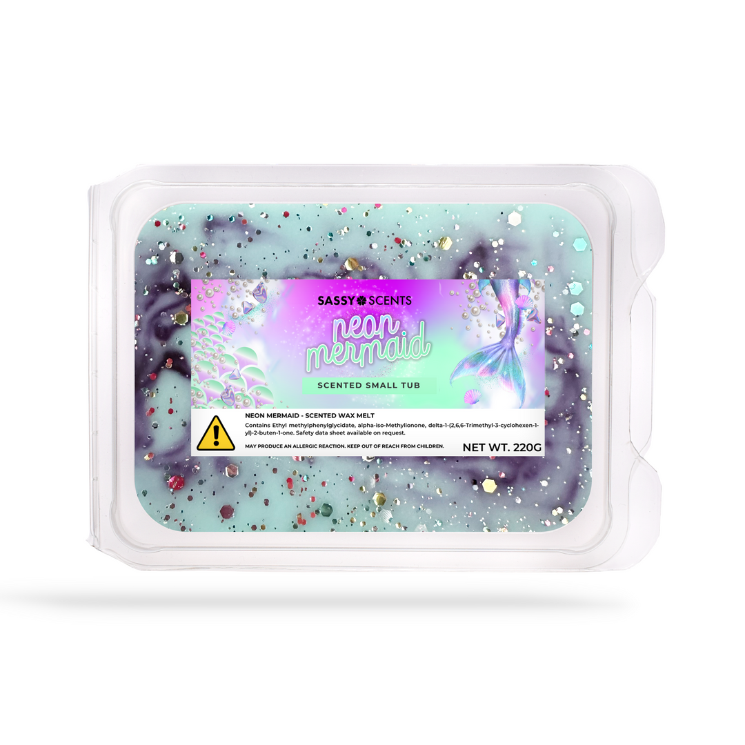 Neon Mermaid Small Tub - Sassy Shop Wax