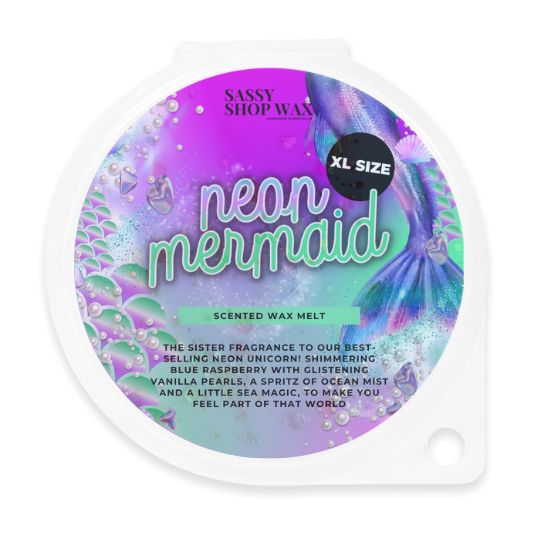 XL Neon Mermaid Wax Melt - Sassy Shop Wax