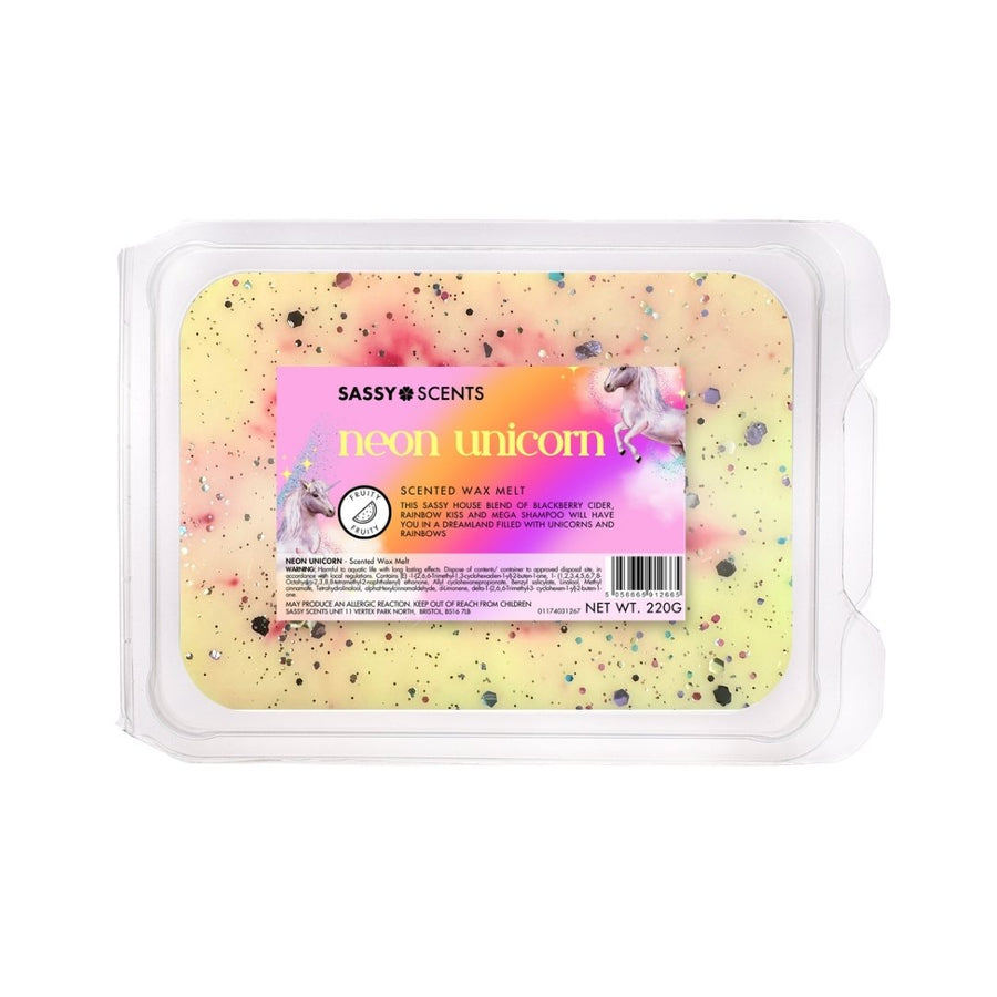 Neon Unicorn Small Tub - Sassy Shop Wax